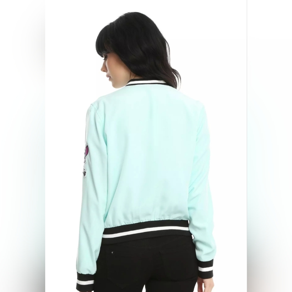 Disney Lilo & Stitch Patched Girls Satin Souvenir Jacket💙🤍 - Picture 4 of 16